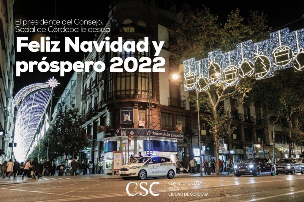 El presidente del Consejo Social de Córdoba les desea Feliz Navidad y próspero 2022